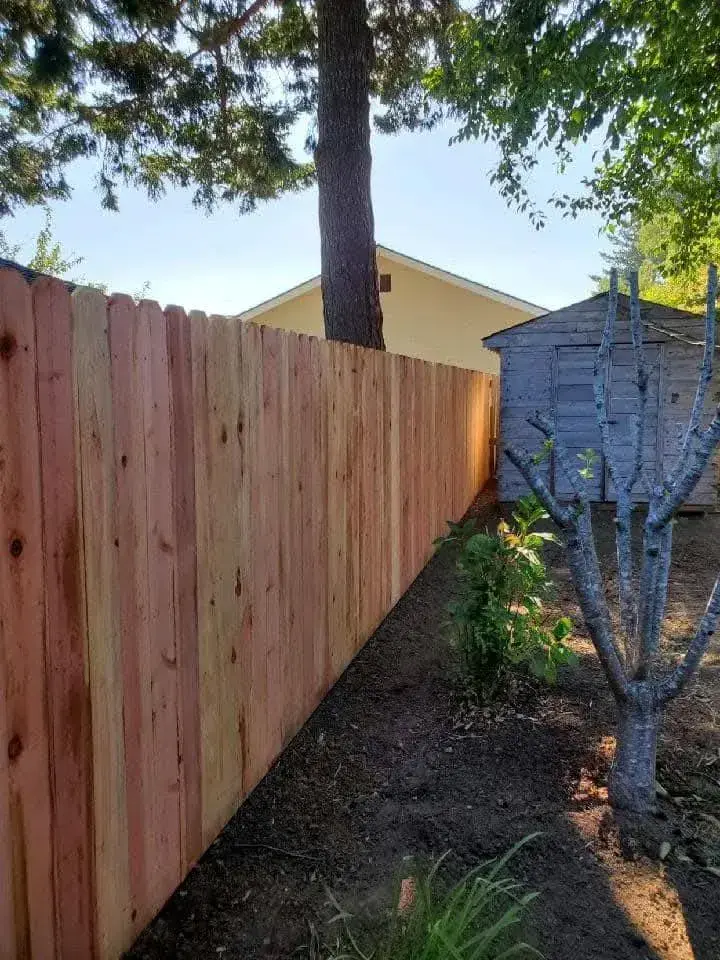 Privacy fence installation by A Good Tree Service in Curry County, Oregon